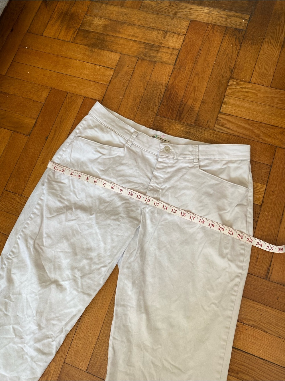 Lee Relaxed VINTAGE Straight Leg Khaki Chino Pants Women’s 16 Medium Beige - Picture 5 of 6